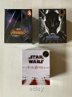 3 One Click Blufans Exclusive Avengers Black Panther + + Star Wars