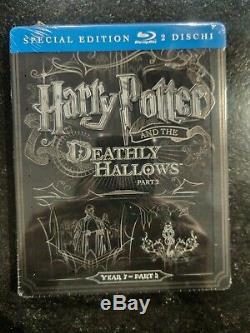 8 Blu-ray Steelbook Integral Harry Potter Italian Version New & Sealed