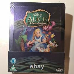 Alice In Wonderland Blu-ray Steelbook Zavvi Uk Exclusive Limited Edition New