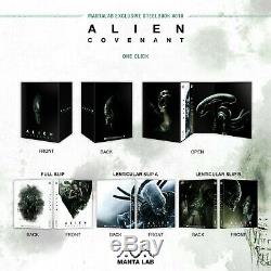 Alien Covenant One Click Exclusive Manta Lab # 10 Steelbook Mint & Sealed New