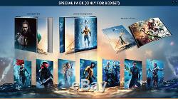 Aquaman Hdzeta Lenticular Boxset 4k + 2d Steelbook New