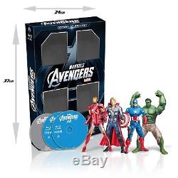 Avengers Combo Bluray Collector's Box 3d + Bluray + DVD + Figurines New