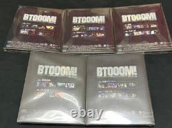 BTOOOM! Complete Blu-ray set, all 5 volumes unopened, slight wear