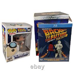 Back To The Future Steelbook Blu-ray Trilogy + Funko Pop 50 Italy Import Fr