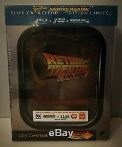 Back To The Future Trilogy Collector Box Flux Capacitor New Blu-ray DVD
