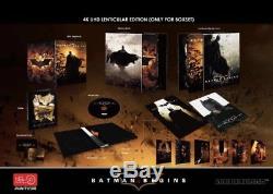 Batman Begins Hdzeta Lenticular Boxset Steelbook 4k + 2d Blu-ray Preorder