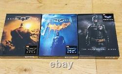 Batman Trilogy Blu Ray Steelbook Double Lenticular Hdzeta New