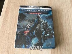 Batman V Superman Ultimate Edition 4K UHD Blu-Ray Steelbook with Jim Lee Art New