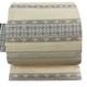 Beige Silk Semi-formal Obi Belt With Karakusa And Dan Shima Golden Thread Style