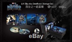 Black Panther Blufans One Click + 1/4 Slip + Storage Box Pre Order Steelbook