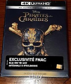 Blu Ray 4k Steelbook Exclusive Fnac Pirates of the Caribbean Complete 5-Film Collection