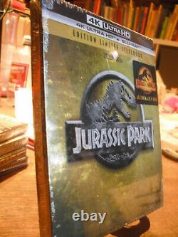 Blu-Ray Jurassic Park 4K Ultra HD + Blu-ray SteelBook Edition NEW