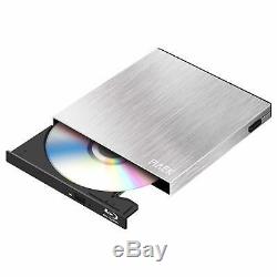 Blu Ray Player 4k External DVD Burner Portable CD Usb 3.0 2.0 Mac Windows Pc