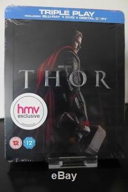 Blu Ray Steel Thor U. K Hmv New Exclusive With Vf New & Sealed