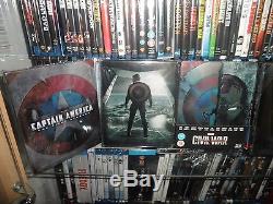 Blu Ray Steelbook Trilogy Captain América