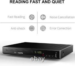 Blu-ray DVD Player for TV, LP-100 Multizone CD Player with Built-in PAL/NTSC