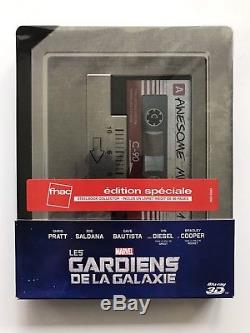 Bluray Steelbook Marvel The Guardians Of The Galaxy Edition Fnac 3d Magnet Spine