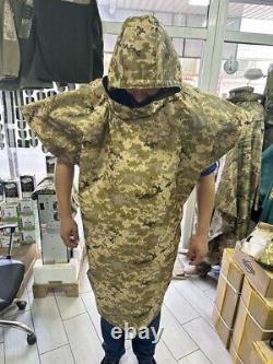 Camouflage poncho thermal imaging coat (infrared) anti-coat