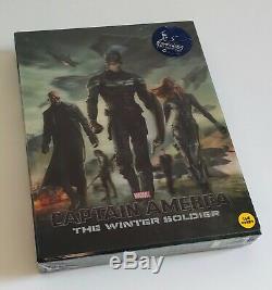 Captain America Winter Soldier Kimchid DVD Exclusive Steelbook Lenticular New