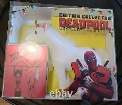 Deadpool 1 & 2 Limited Edition Collector SteelBook Blu-Ray Plush New