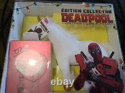 Deadpool 1 & 2 Limited Edition Collector SteelBook Blu-Ray Plush New