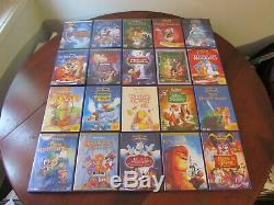 Disney DVD Set Of 60 Dvds Numbered Yellow Diamond With 1 Blister