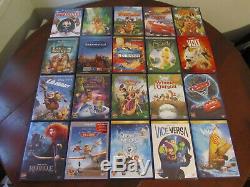 Disney DVD Set Of 60 Dvds Numbered Yellow Diamond With 1 Blister