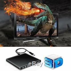 External Blu Ray 3d Player Dvd-rw Usb 3.0 Ultra Slim Mac Os Linux Pc