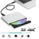 External Usb 3.0 4k Uhd Blu-ray Burner, Dvd/bd-re Compatible, Windows/mac Compatible