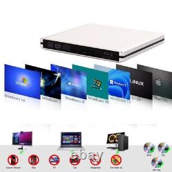 External USB 3.0 Blu-ray Disc Reader and Writer BD-RE/DVD/CD for PC and Mac Laptop