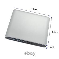 External USB 3.0 Blu-ray Disc Reader and Writer BD-RE/DVD/CD for PC and Mac Laptop