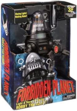 Forbidden Planet 14-inch Light & Sound Walking Figurine Robbie the Robot