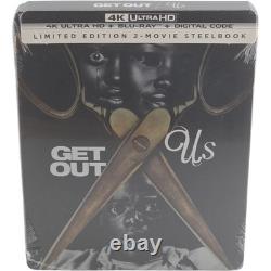 Get Out / Us 2-Film 4K Ultra HD + Blu-ray SteelBook Limited Edition Jordan Peele - 18A