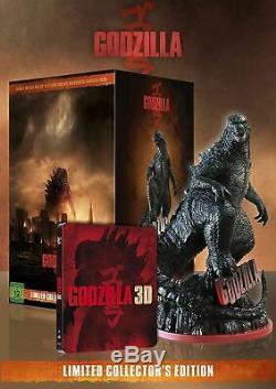 Godzilla Blu-ray 3d Collector's Box Edition Statue Limited To 1500 Pieces New