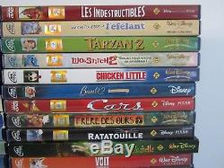 Gros Lot 44 DVD Movie / Grand Classic Walt Disney Pixar / Double Tbe Numbers