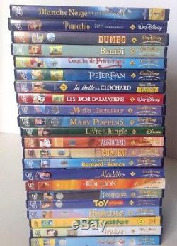 Gross Lot 45 Movies DVD / Grand Classic Walt Disney / Numbered / Double Box Set