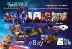 Guardians Of The Galaxy Vol. 2 Wea Steelbook Blufans # 45 3d / 2d / Ost Double Lenti