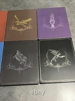 Harry Potter 8 Bluray Steelbook Full Collection Italy Embossed - Inner Prints