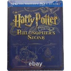 Harry Potter Lot 8 Films Blu Ray Steelbook Embossed 16 Discs Italy Region Free