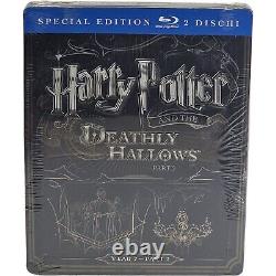 Harry Potter Lot 8 Films Blu Ray Steelbook Embossed 16 Discs Italy Region Free