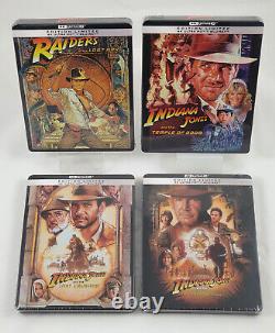 Indiana Jones 1 2 3 4 Steelbook Limited Edition 4k Blu-ray