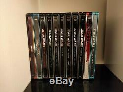 Integrale 11 Steelbook Star Wars Titles With Vf On Slices Rare