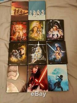 Integrale 11 Steelbook Star Wars Titles With Vf On Slices Rare