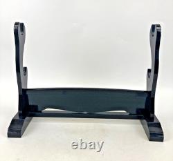 Japanese sword set with wooden display stand Katana Samurai Bushi Vintage
