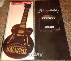 Johnny Hallyday Rare Guitar Box Includes 4 DVD First Steps In The Cinema