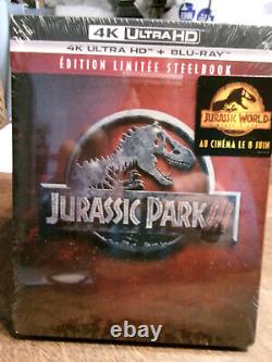 Jurassic Park III 4K Ultra HD + Blu-Ray - SteelBook Edition New