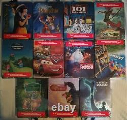 Lot 11 Sets Disney Steelbook Limited Edition Collector Fnac Blu-ray DVD New