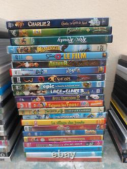 Lot 175 DVD + 3 Blu Ray Films Adventure Kids Drawings Animated Humour Concert
