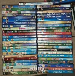 Lot 50 DVD Disney Including Classic Bambi Cinderella Mickey Cars Tarzan Merli