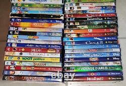 Lot 69 Disney animated cartoon DVD French diamond on spine PAL France